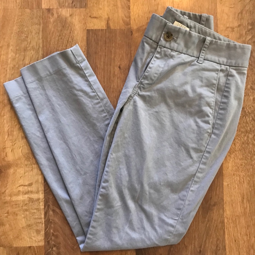 J. Crew Light Gray Ankle Crop Pants (Frankie)